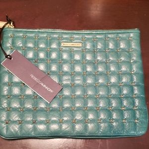 REBECCA MINKOFF leather envelope purse
